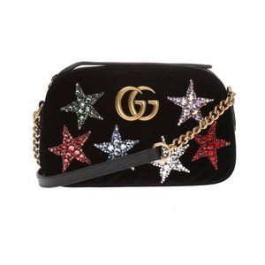 Gucci Gg Marmont Velvet Camera Bag